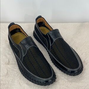 FASHION Black Men's Loafers SIZE 45